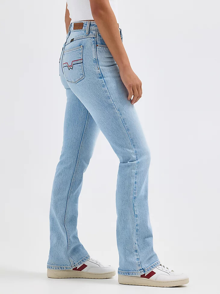 jeans sungazer bordados con bota atrevida para mujer