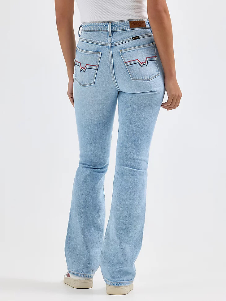 jeans sungazer bordados con bota atrevida para mujer