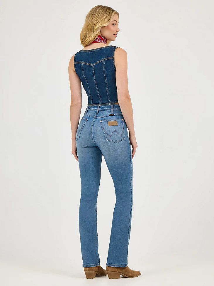 botas wrangler x lainey wilson huggers wrangler blue wash