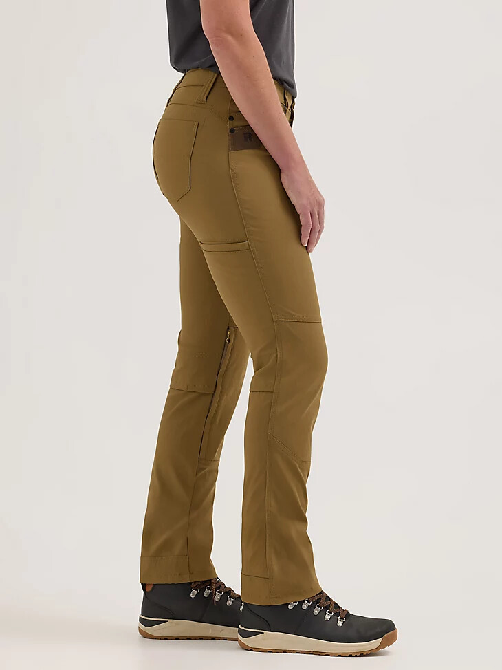 pantalón de trabajo técnico multitemporada wrangler riggs workwear para mujer color canguro