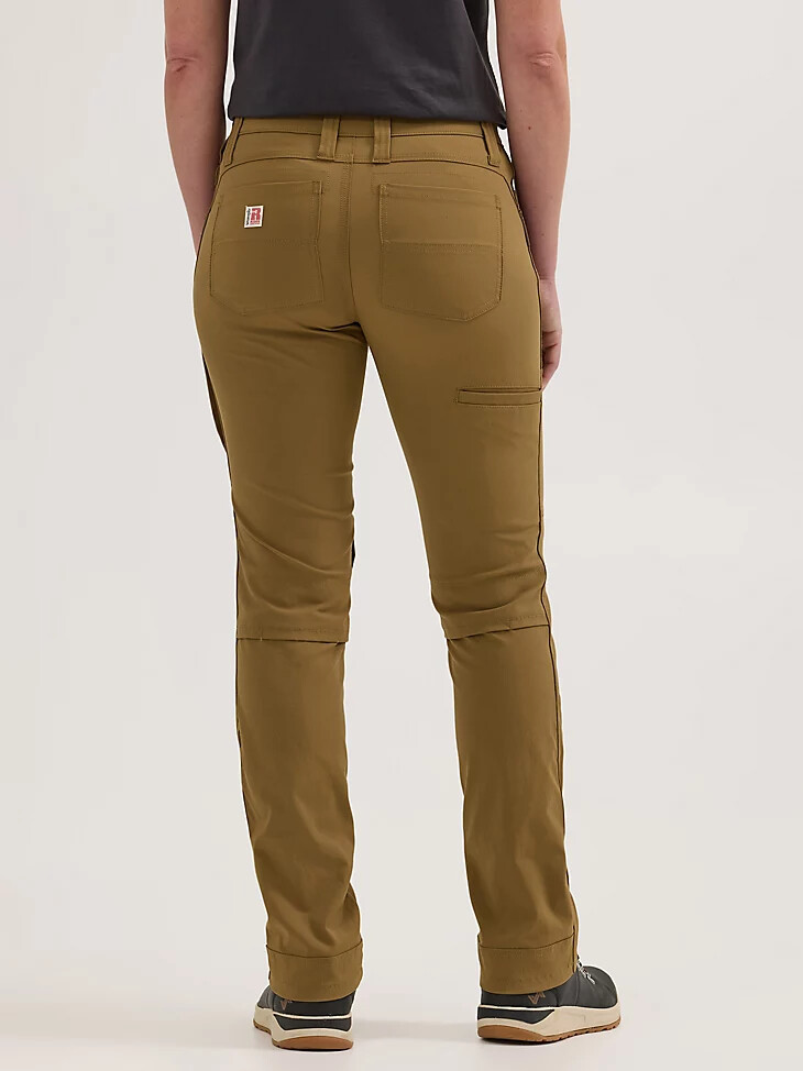 pantalón de trabajo técnico multitemporada wrangler riggs workwear para mujer color canguro