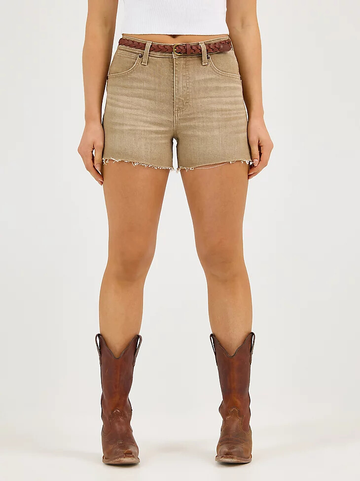 pantalones cortos vaqueros wrangler colorwash para mujer frankie