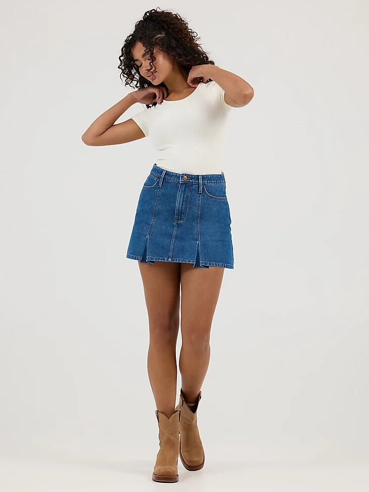 minifalda plisada para mujer carolina