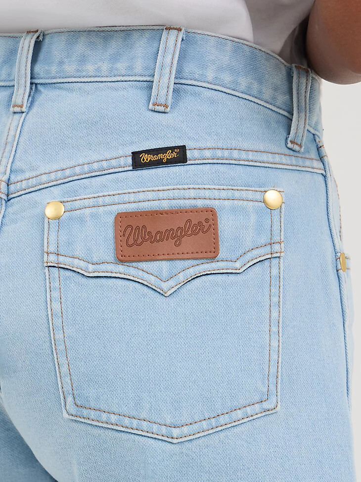 pantalones cortos lavados prairie de wrangler x yellow rose de kendra scott