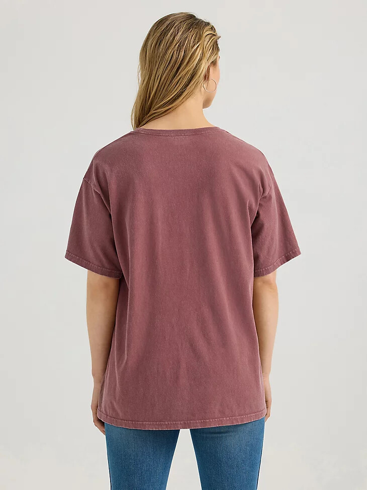 camiseta holgada con lavado ácido para mujer wild ginger