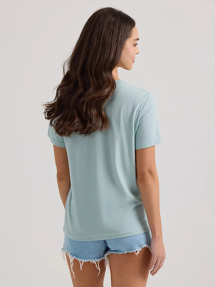 camiseta bucking bronco para mujer gris niebla