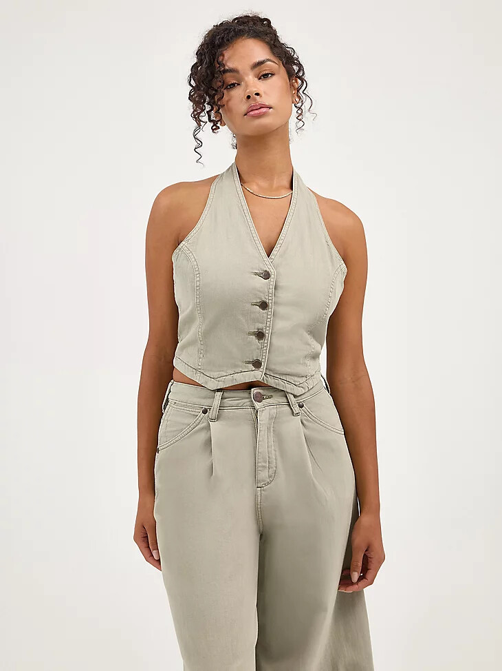 chaleco halter para mujer
