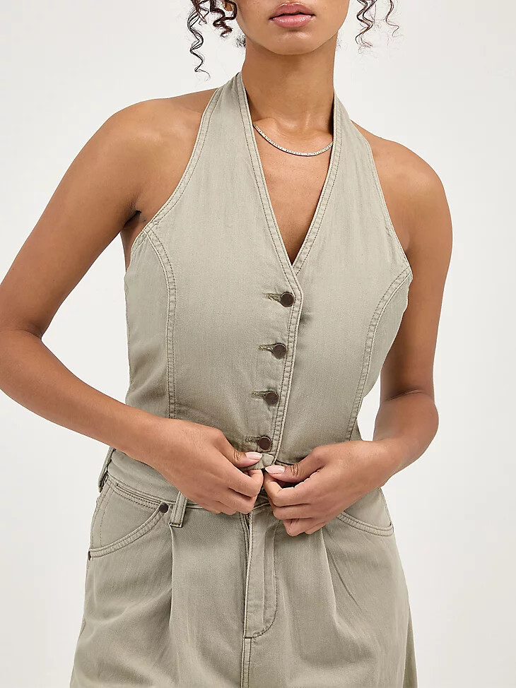 chaleco halter para mujer